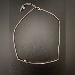 Silver Jenny Bird Necklace with Pearl Detail